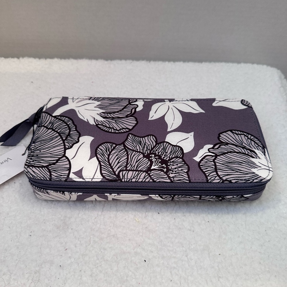 Vera Bradley Gray Floral Pill Case